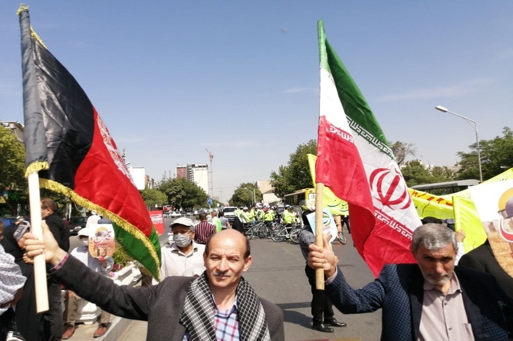 حضور مهاجران افغانستان در مراسم روز جهانی قدس در ایران