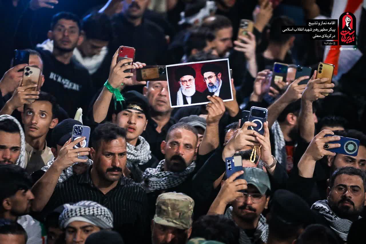 تشییع پیکر رهبر شهید ایران از نجف تا کربلا - گالری تصاویر خبر