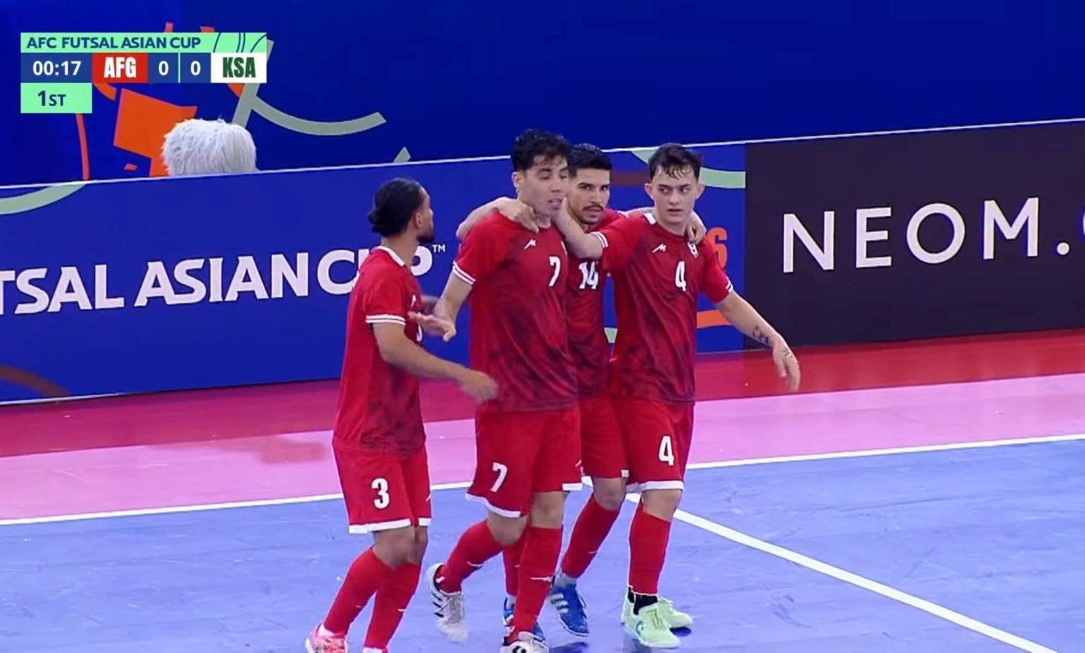 برد شیرین 3 بر 0 افغانستان مقابل عربستان در جام ملت های فوتسال 2026 آسیا - گالری تصاویر خبر