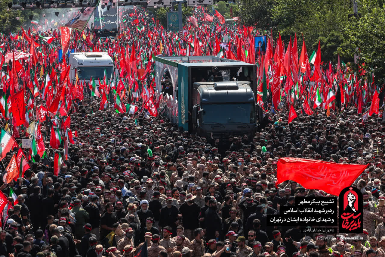 پایتخت ایران در سوگ رهبر شهید انقلاب اسلامی؛ بدرقه باشکوهِ رهبر شهید با حضور مردم و مسئولان - گالری تصاویر خبر