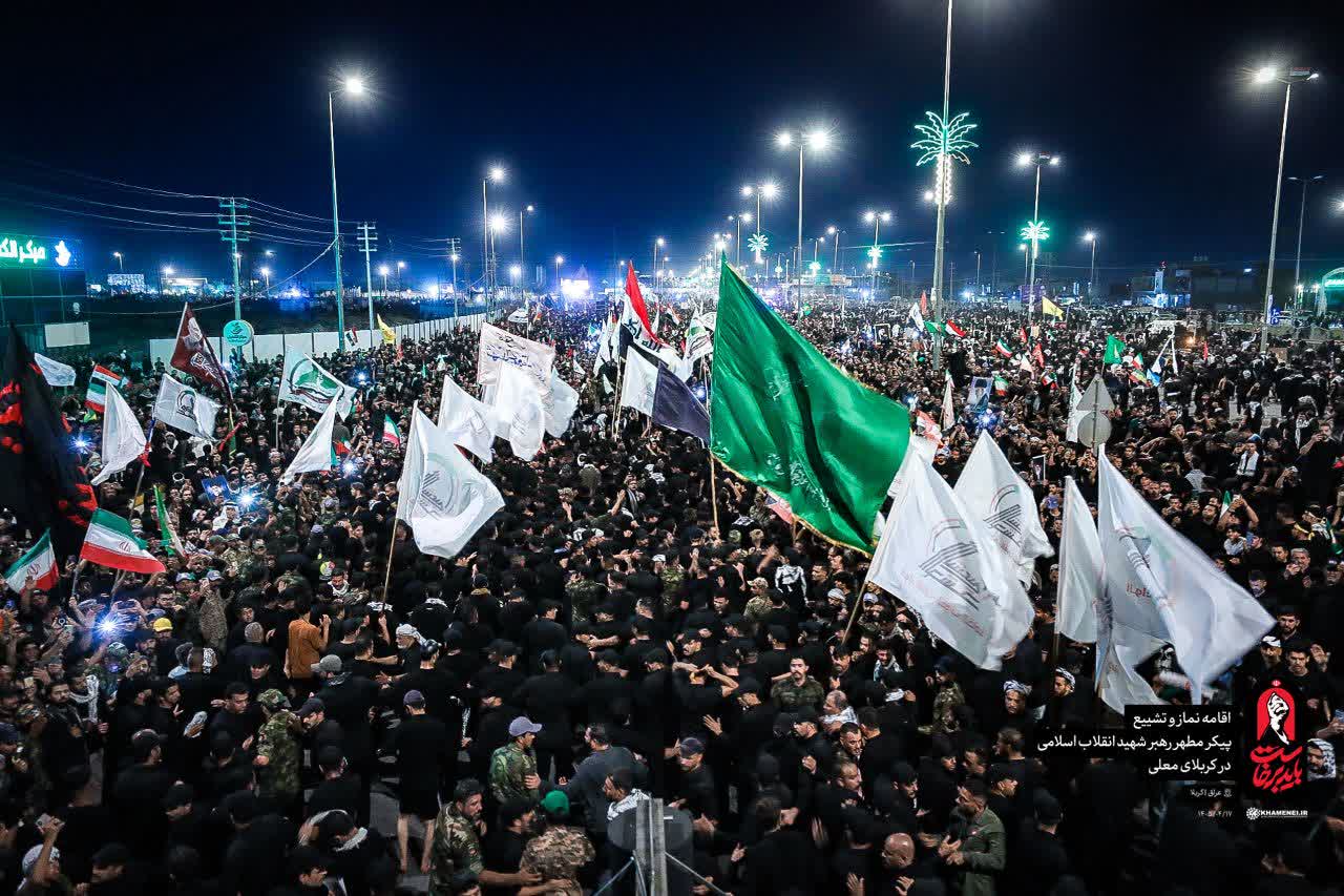تشییع پیکر رهبر شهید ایران از نجف تا کربلا - گالری تصاویر خبر