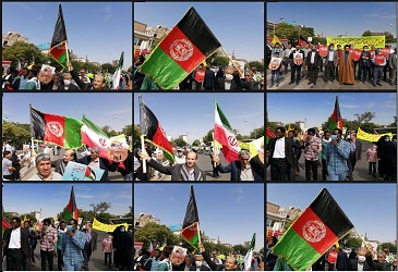 حضور مهاجران افغانستان در مراسم روز جهانی قدس در ایران