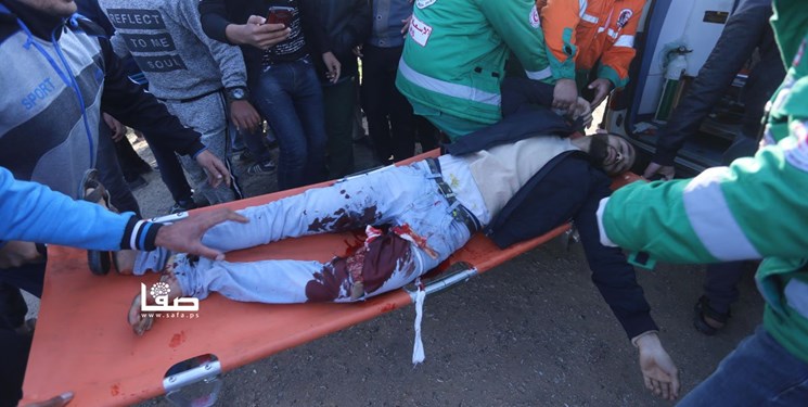 زخمی شدن 45 فلسطینی در حمله رژیم صهیونیستی به راهپیمایی غزه
