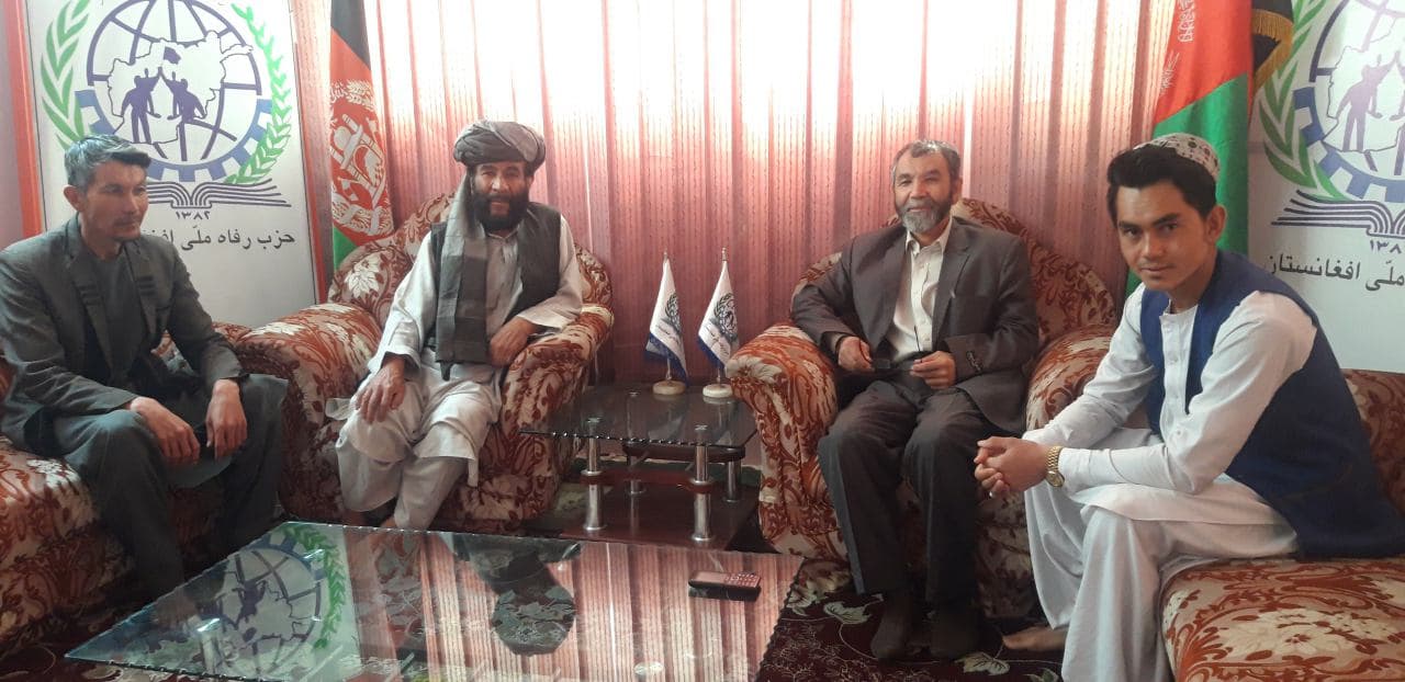 دیدار عیدانه دبیر کل حزب رفاه ملی افغانستان با تعدادی از رهبران احزاب و جریان های سیاسی