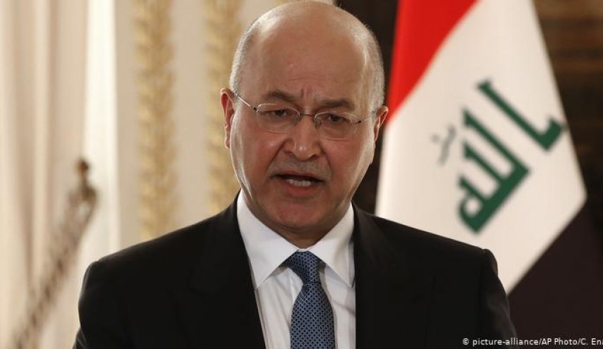  واکنش رئیس جمهور عراق به تجاوز آمریکا به مقر حشد الشعبی 