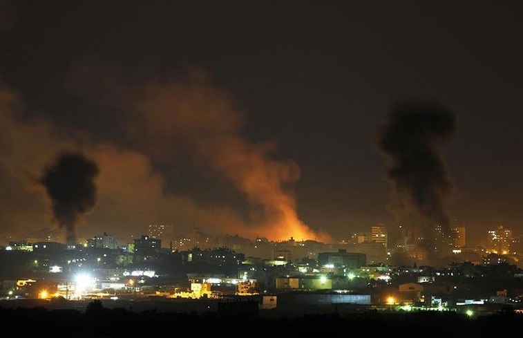 حمله جنگنده های رژیم صهیونیستی به غزه 
